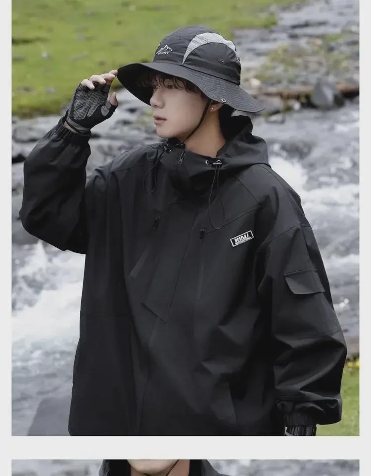 Мужская ветрозащитная водонепроницаемая куртка Mountain Outdoor — модная функциональная рабочая одежда в американском стиле для весны и осени