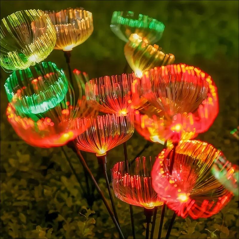 7 головок солнечный свет медузы RGB садовая декоративная лампа уличное ландшафтное освещение лужайки для украшения двора и вечеринки