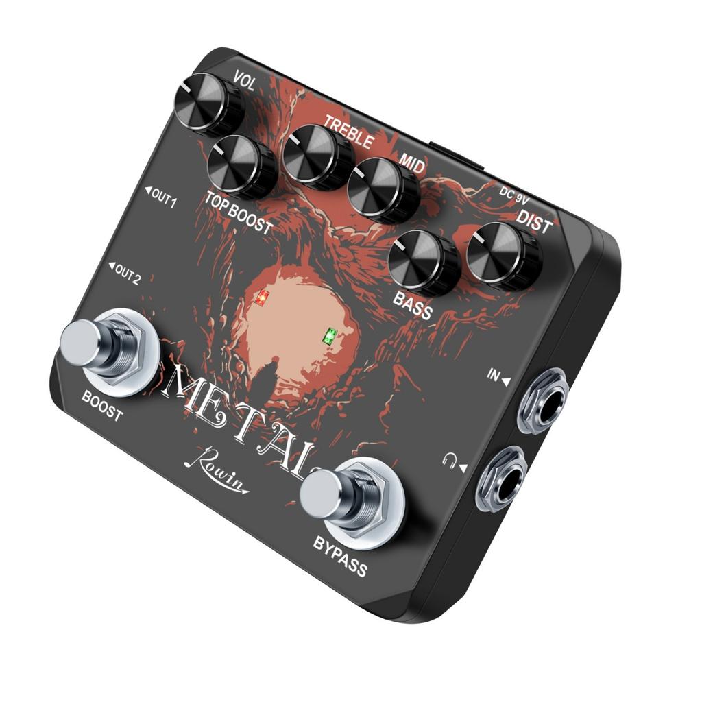 LTL-03 Metal 2.0 Version Guitar Effect Pedal with Traditional Metallic Sounds, Super Distortion Sound and True Bypass