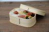 Bento Box with 19cm x x Natural Current Model j-kitchens Rice-Retention Function, 12.5cm 6.8cm, 700ml, White,