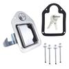 Stainless Steel Trailer Door Latch Lock with 2 Keys For Camper RV Truck Tool Box