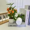 Flower Artificial Jasmine Potted Plant With Rain Flower Stone For Decor Interior