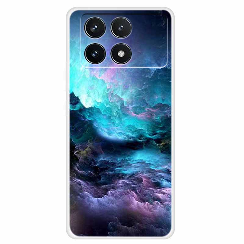 Clear Cover For Xiaomi Poco F6 Pro Case 2024 Paint Soft Silicone TPU Back Cases For Xiaomi Poco F6 Pro 5G Phone Cover Capa Coque