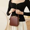 New Bag Women's Fashionable Leather Box Bag Light Luxury Crossbody Bag Hand Held Shoulder Bag