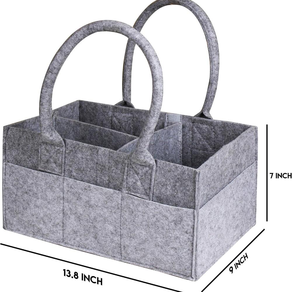 Органайзер для детских подгузников, портативный дизайн, прочный материал из фетра - многофункциональный органайзер