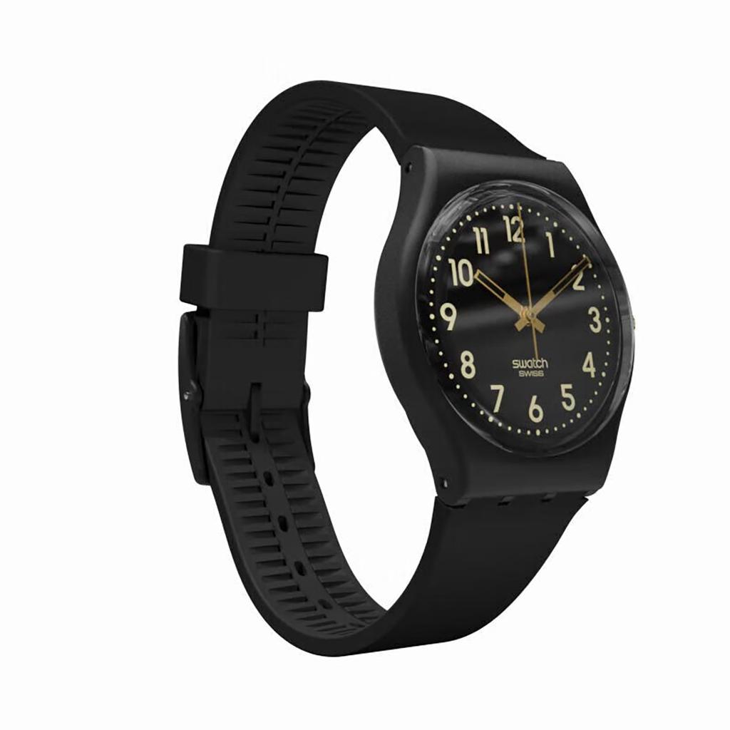 Swatch Унисекс Черные Часы SO28B113 SO28B113