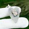 925 Sterling Silver Rose Quartz Rough Stone Anniversary Bezel Pendant Jewelry