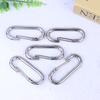 1/3/5 шт. Металлические овальные брелоки Карабин Защелкивающиеся крючки Пружинные открывающиеся пряжки Для DIY Соединитель собачьей цепи Подвески Брелок для сумки