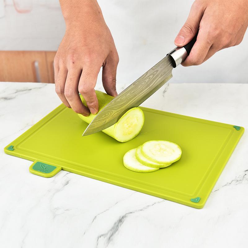 Многоцелевой набор разделочных досок из полипропилена - 4 штуки для кухни и нарезки мяса
