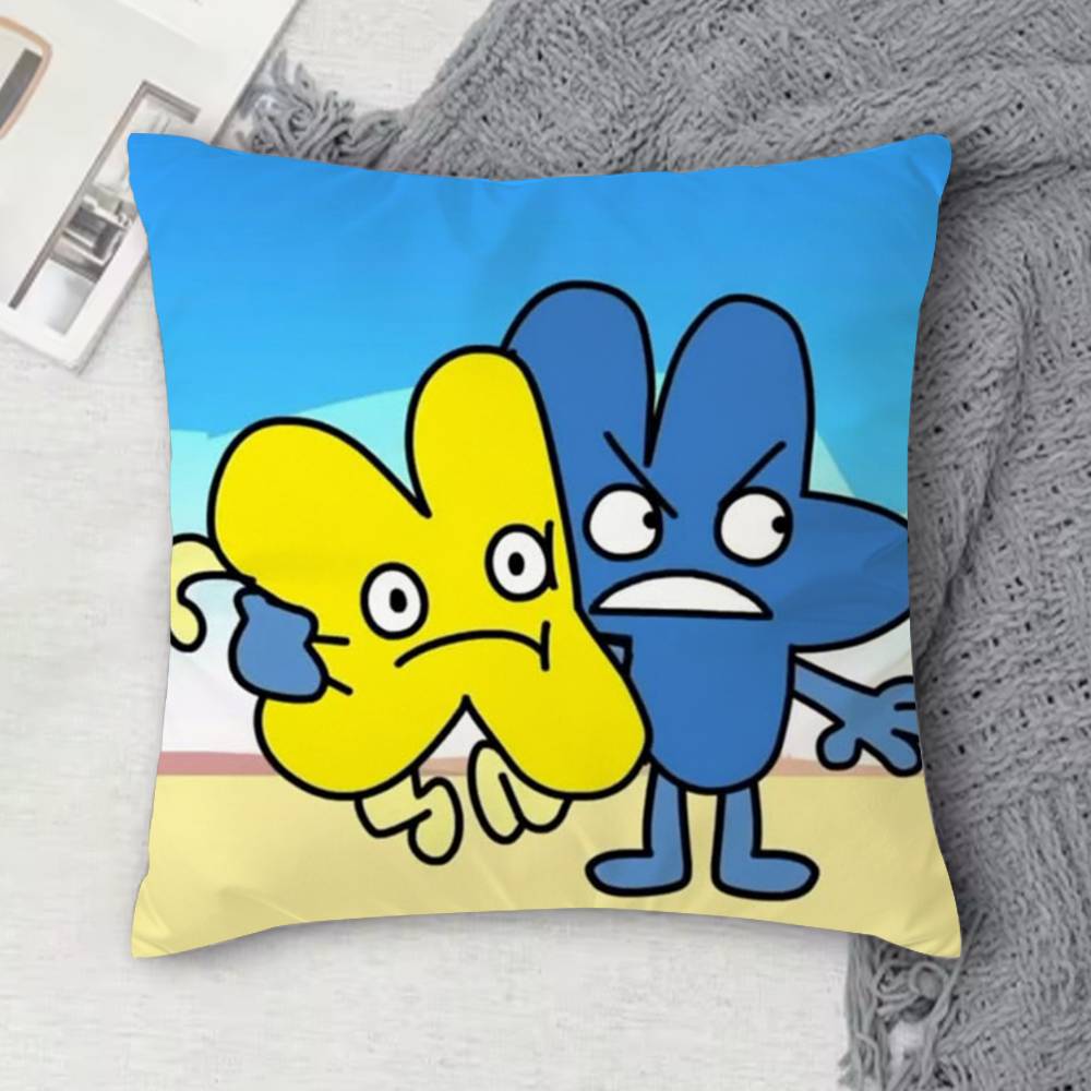 Funny Bfb X And Four Double-Sided Printed Square Decorative Cushion Cover For Sofa Living Room Home Decor