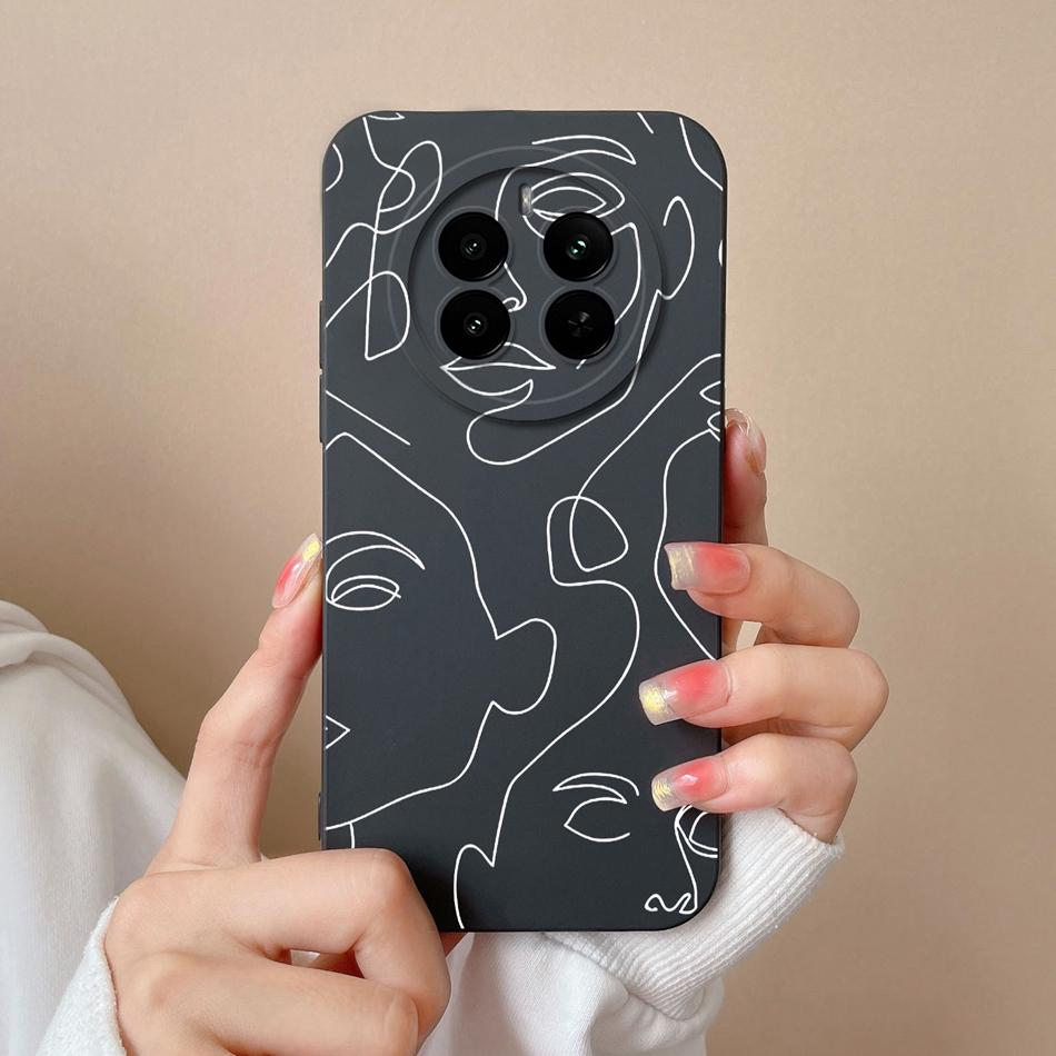 Чехол в форме сердца для Realme 12 Pro Plus 12 Lite Задняя крышка для Realme12 4G Чехол из жидкого силикона Защита камеры Корпус телефона