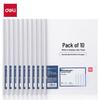 Deli 5855 A4 Transparent Rod Clip File Folder