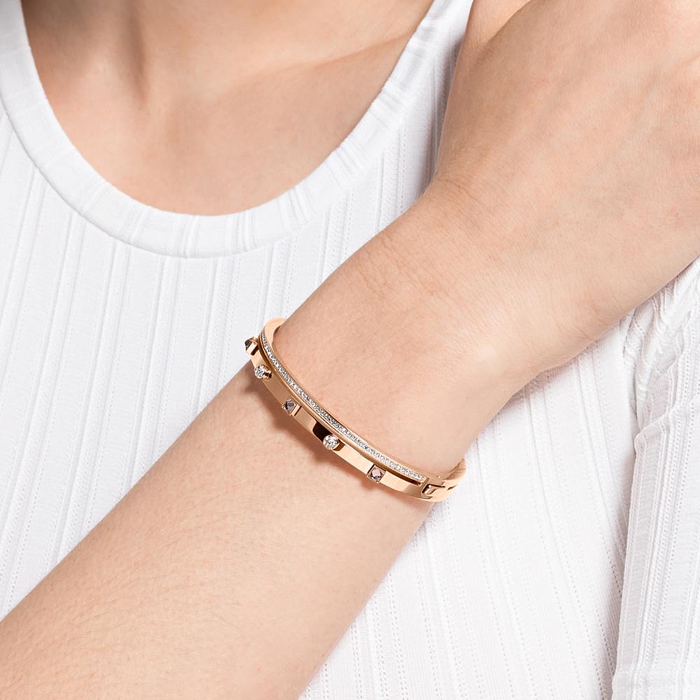 Swarovski Crystal Bangles Womens Rose Gold