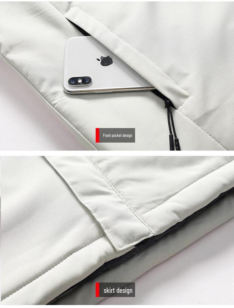 Утолщенная флисовая зимняя куртка: Теплое, морозостойкое, молодежное повседневное пальто для активного отдыха