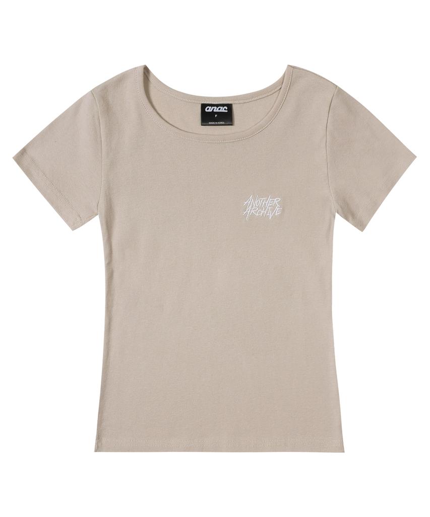ANOTHER ARCHIVE Women'S Perfect Slim Logo Short Sleeve T-Shirt_Navy