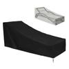 Waterproof Patio Lounge Chair Cover Oxford Fabric Deck Chair Cover UV Resistant Chaise Lounge Cover Anti Dust Garden