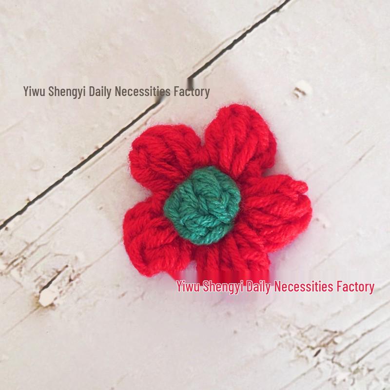 Handmade Crochet Wool Flowers: Teacher’s & Mother’s Day Hair Clips & Accessories