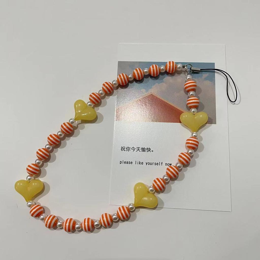 Любовь бисером цепочка для мобильного телефона чехол для мобильного телефона ремешок подвеска подвесной орнамент