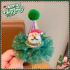 Elk Santa Claus Duckbill Clip Plush Ball Christmas Hat Hairpin Kawaii Christmas Hair Clip  Daily