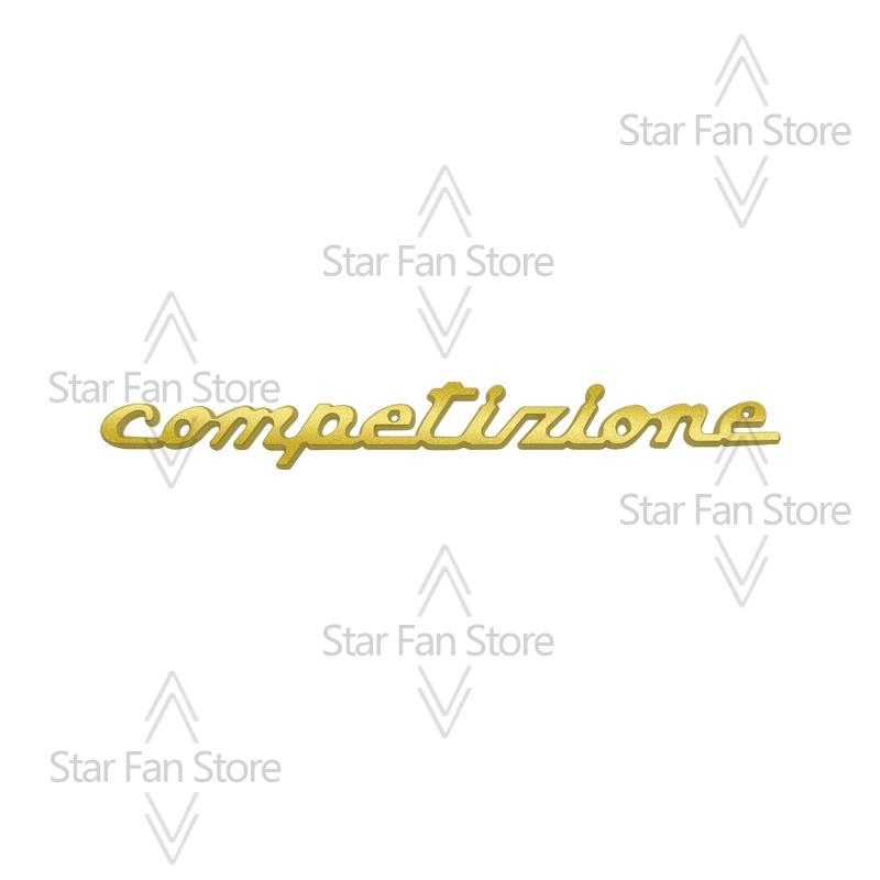 Metal Competizione Turismo 595 Badge 3D Stickers Car Trunk Body Emblem Decal Styling For Fiat Punto Abarth 500 Panda Bravo Stilo