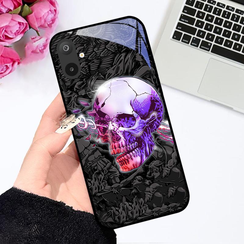 Роскошный чехол из закаленного стекла для Samsung A06 A16, жесткий чехол-крышка из ПК-стекла для Samsung Galaxy M06 F06 M16 F16, противоударные чехлы