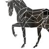 Глянцевая акриловая наклейка, самоклеящаяся акриловая наклейка «сделай сам», зеркало, лошадь, наклейки для дома