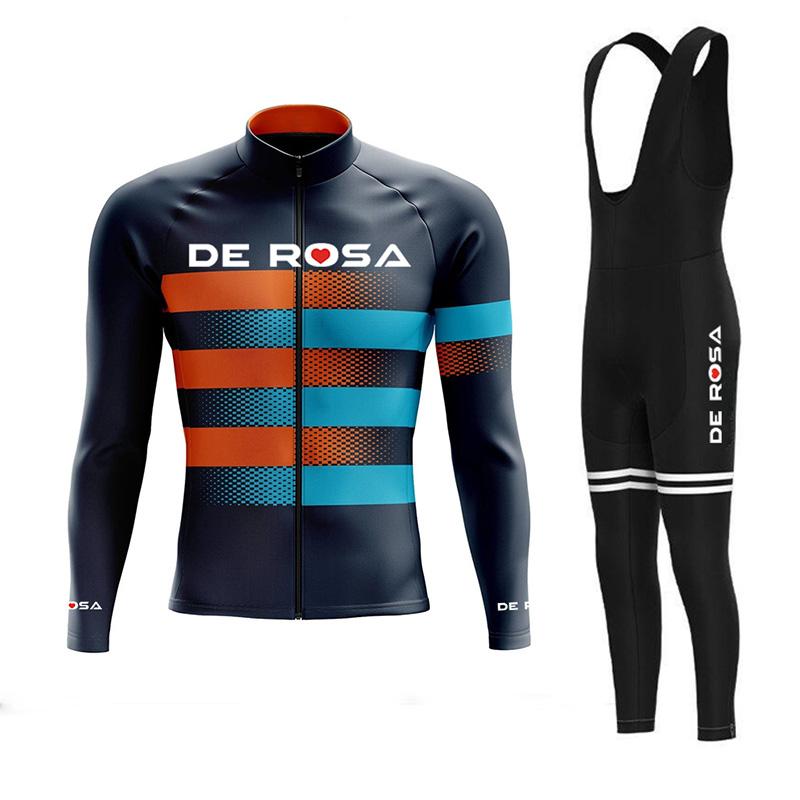 Веломайка De Rosa с длинным рукавом Летняя и осенняя веломайка Ropa Ciclismo Веломайка для улицы
