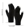 Winter Touch Screen Gloves Women Men Warm Stretch Knit Mittens Imitation Wool Full Finger Guantes Female Crochet Thicken