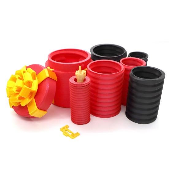 Раздражающая коробка для подарков с вложенными винтами, напечатанная на 3D-принтере, Раздражающая подарочная коробка, Многоразовая коробка-головоломка для розыгрыша с денежным подарком, Рождество, Дни рождения, Прикольные подарки