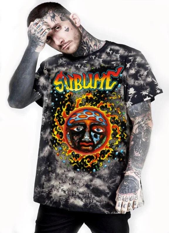 SUBLIME ROCK BAND LONG BEACH CA T-Shirt Men's SIZES TIE DYE
