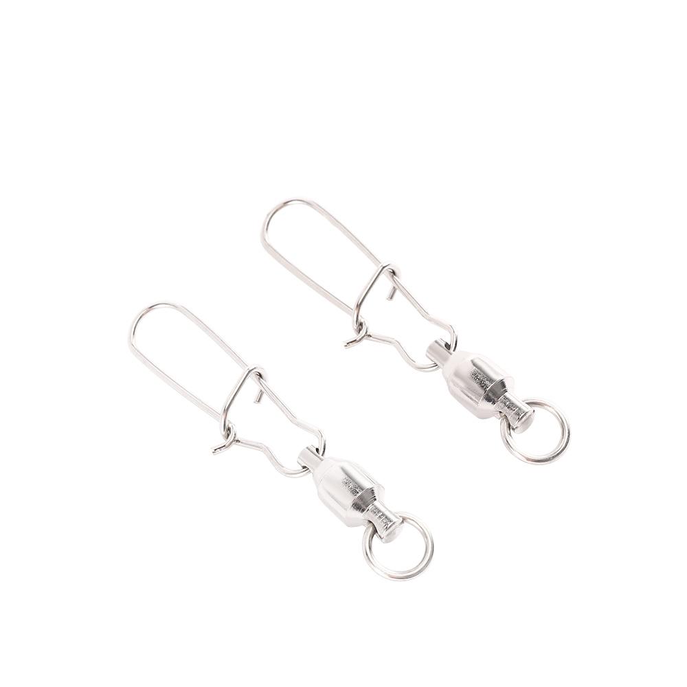 Accessories Corrosion Resistant Interlock Snap Fishing Line Connector Ball Bearing Fishing Swivels