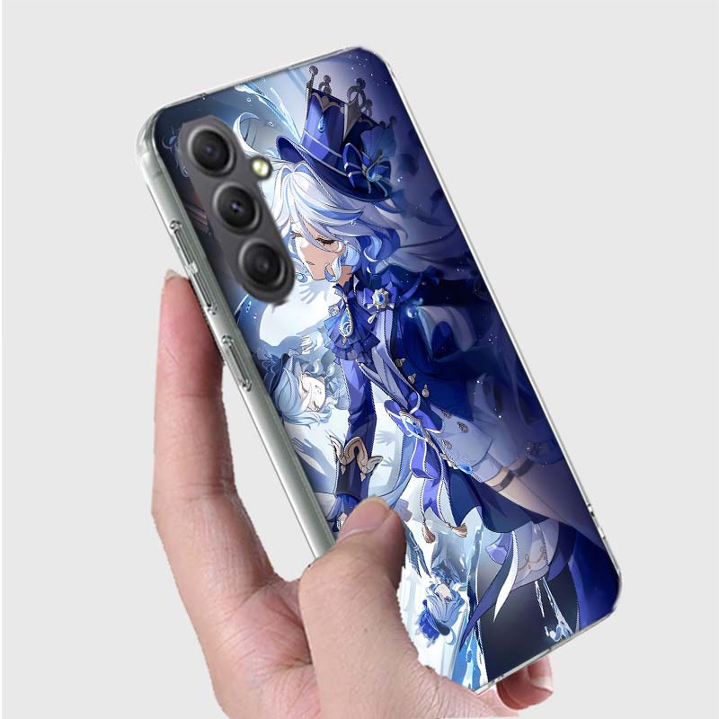 Cute Furina Genshin Impact Phone Case for Samsung A16 A26 A36 A56 A17 A37 A57 A07 A06 A02S A03 A04S A05S Galaxy Note 20 10 A50S