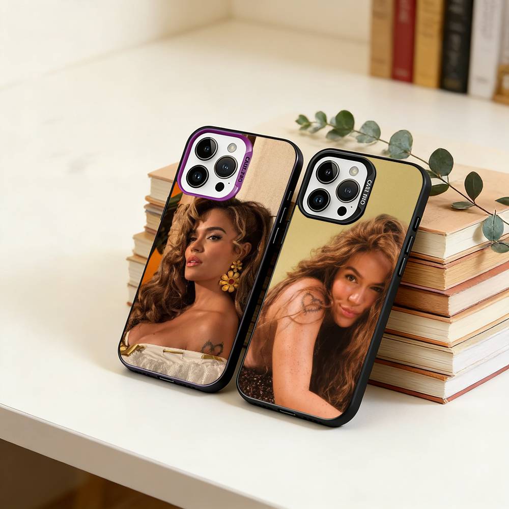 Singer K-Karol G Amargura Phone Case For iPhone 17,16,15,14,13,12,11 Plus,Pro Max,XS,Colorful Silver Phone case Funda Cover