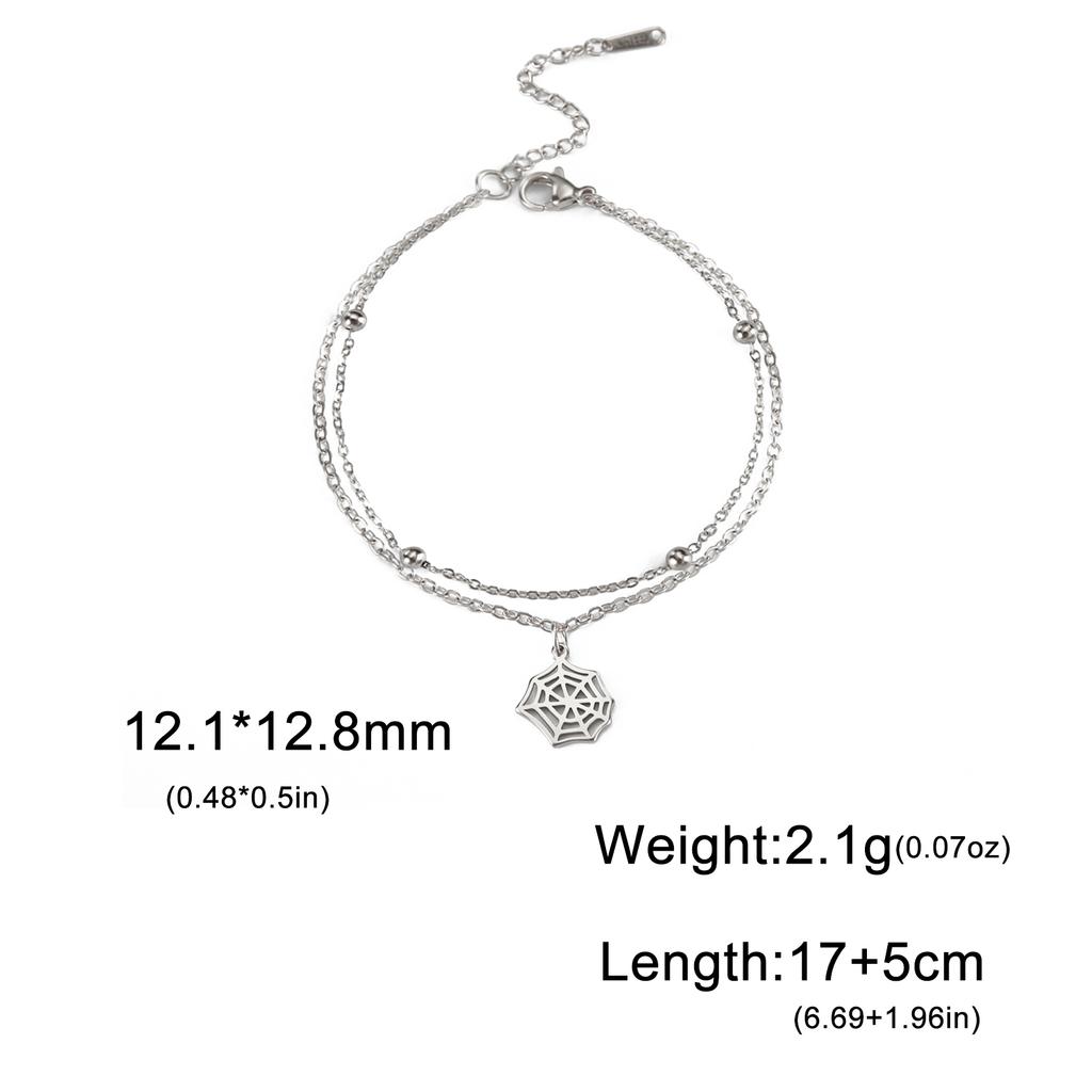 Charm Animal Dragonfly Pendant Double Layer Bracelet for Woman Wedding Stainless Steel Bracelets Engagement Fashion Jewelry
