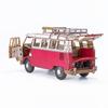 Volkswagen Type 2 Автофургон Красный ВИНТАЖНЫЙ 3D Деревянный Пазл Не Требуется Инструментов Продвинутый Уровень 392 Детали Готовый Размер 119 x 230 x 104 мм Масштаб (Т1)