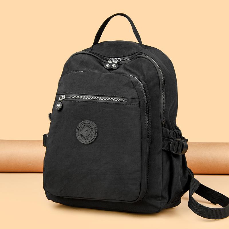 Lightweight Backpack Women's Travel Backpack Water-Repellent Nylon Student Schoolbag