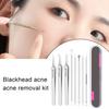 Blackhead Removal Tool Stainless Steel Acne Needle Tweezers for Clear Skin Blackhead Remover Tweezers Anti-Slip Handle Acne Extractor Tool