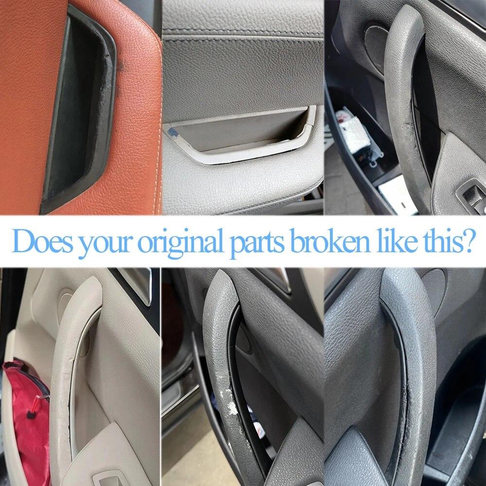 Подлокотник внутренней двери автомобиля в сборе с кожаной отделкой внешней крышки, замена для BMW X3 X4 F25 F26 2010-2016