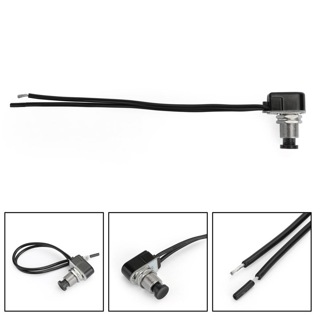 20Pcs Normally Open Momentary Self-resetting Push Button Reset Switch Black