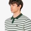 Lacoste Мужской джемпер-поло с коротким рукавом, смешанная буклированная пряжа, мультиполоска PH578E-56G132