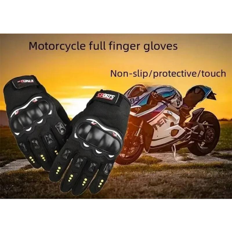Full-finger Motorcycle Gloves Men Touch Screen Outdoor Off-road Sports Cycling Protection Anti-fall Motorcycle Finger Gloves
