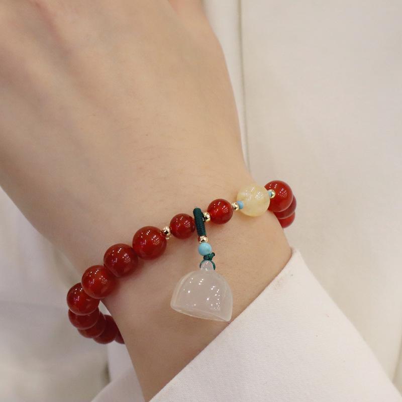New Simple Agate Bracelet Fashion Women Daily Jewelry Lucky Gift