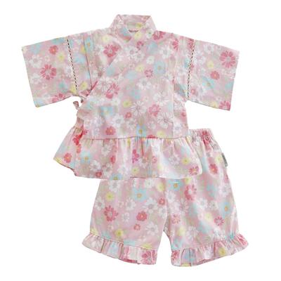 Детская пижама Jinbei, верхняя и нижняя, японская, для малышей, фейерверки, лето, Obon, летние каникулы, прохладная, HF403 [SLINX] Детский комплект, выкройка, оборки, одежда,