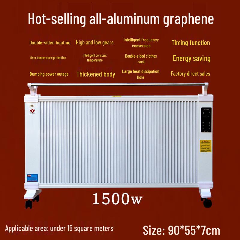 Energy-Efficient Graphene Wall-Mounted Heater for Large Areas