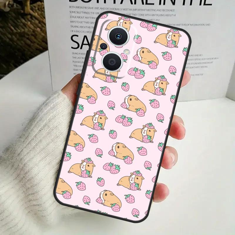 Cute Cartoon Guinea Pig Case For OPPO Reno 8 7 6 5 4 Lite 8T 5Z 4Z 10 11F OPPO Find X5 X6 Pro X2 Neo X3 Lite Cover