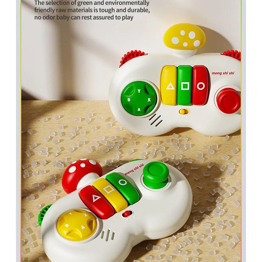 Световые и музыкальные развивающие доски для малышей, сенсорные игры Монтессори, кнопки, имитация контроллера, камера, пианино, образовательная дорожная игрушка, подарок