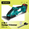 Newbeny Электрический триммер для живой изгороди 2 в 1, беспроводная эффективная бытовая секаторная пила, перезаряжаемые электроинструменты для батареи Makita 18 В