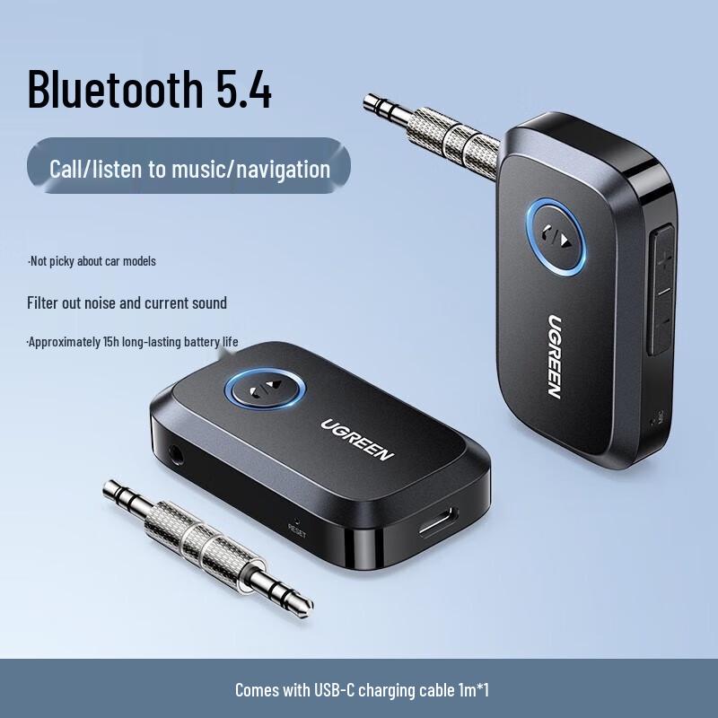 Ugreen Автомобильный Bluetooth 5.4 AUX Аудио Приемник