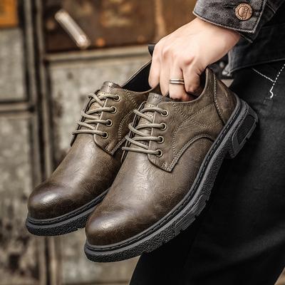 Мужская повседневная обувь ручной работы из натуральной кожи высокого качества на шнуровке, оксфорды для бега, мужская повседневная обувь для бега на работу