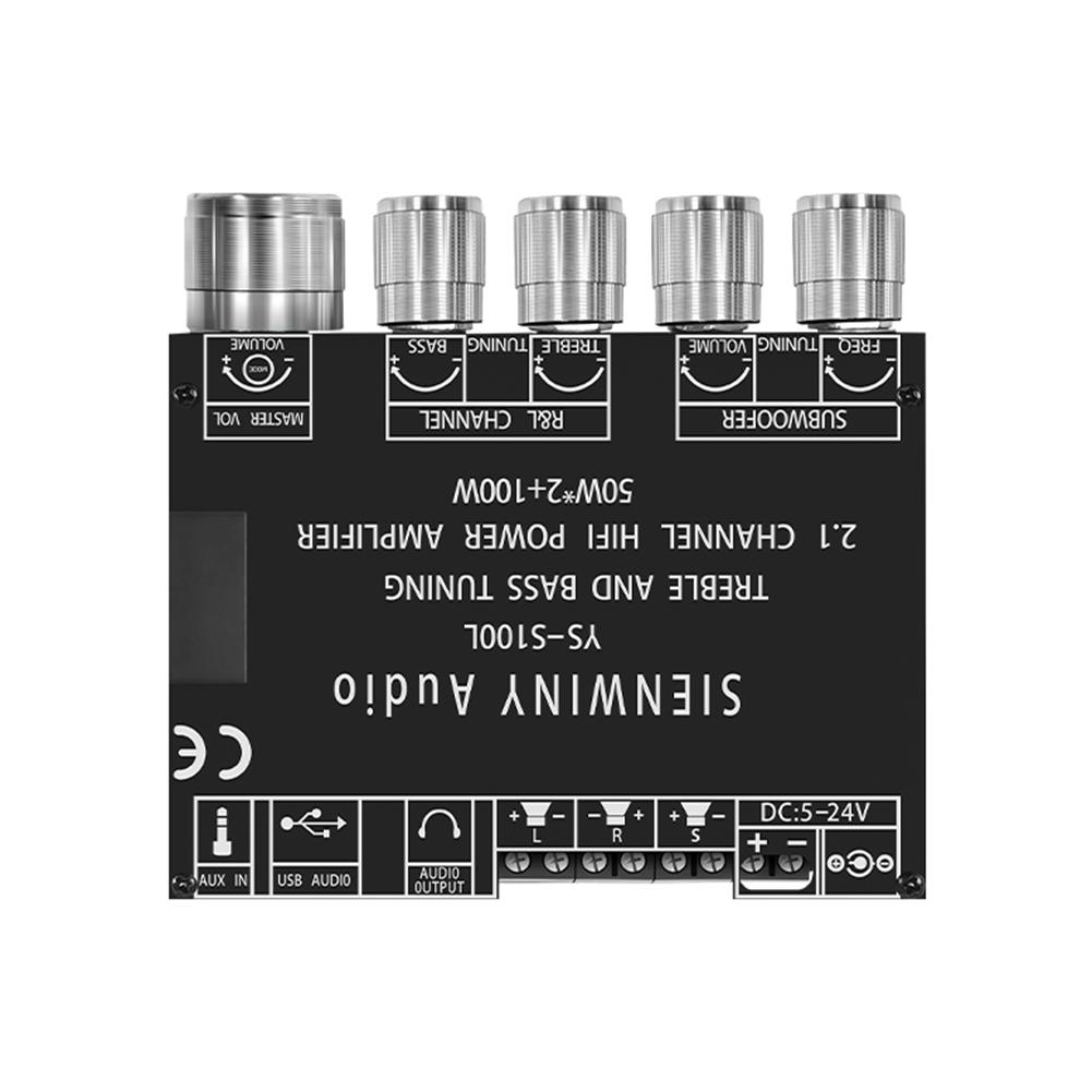 2.1 3 Channel Audio Amplifier Module Bluetooth-compatible 5.1 CS8673E Amplifier Board DIY Home Audio Supports Phone APP Control